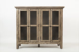 Rustic Shores Watch Hill Weathered Grey 4 Door Accent Cabinet - Ornate Home