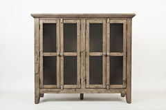 Rustic Shores Watch Hill Weathered Grey 4 Door High Cabinet - Ornate Home