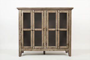 Rustic Shores Watch Hill Weathered Grey 4 Door High Cabinet - Ornate Home
