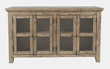 Rustic Shores Watch Hill Weathered Grey 4 Door Low Cabinet - Ornate Home