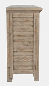 Rustic Shores Watch Hill Weathered Grey 4 Door Low Cabinet - Ornate Home