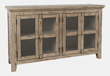 Rustic Shores Watch Hill Weathered Grey 4 Door Low Cabinet - Ornate Home