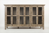 Rustic Shores Watch Hill Weathered Grey 6 Door High Cabinet - Ornate Home