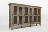 Rustic Shores Watch Hill Weathered Grey 6 Door High Cabinet - Ornate Home