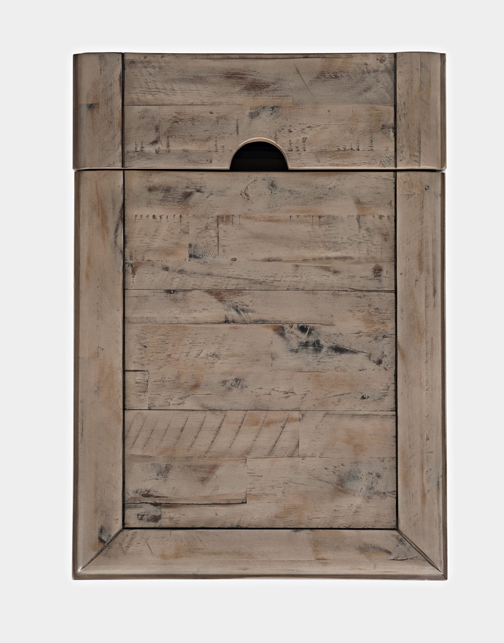Rustic Shores Watch Hill Weathered Grey Power Chairside Table - Ornate Home