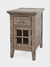 Rustic Shores Watch Hill Weathered Grey Power Chairside Table - Ornate Home