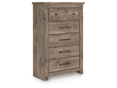 Rusticott Brown Five Drawer Chest - Ornate Home