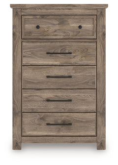 Rusticott Brown Five Drawer Chest - Ornate Home