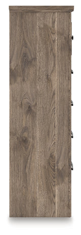 Rusticott Brown Five Drawer Chest - Ornate Home