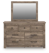 Rusticott Brown King Panel Bed, Dresser, Mirror and Nightstand (Online Special Price) - Ornate Home