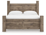 Rusticott Brown King Poster Bed, Dresser, Mirror and Nightstand (Online Special Price) - Ornate Home