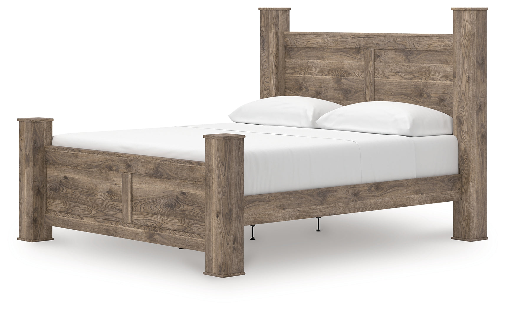 Rusticott Brown King Poster Bed, Dresser, Mirror and Nightstand (Online Special Price) - Ornate Home