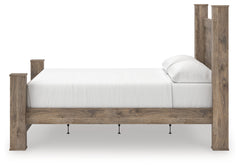 Rusticott Brown King Poster Bed, Dresser and Nightstand - Ornate Home