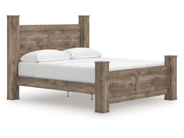 Rusticott Brown King Poster Bed (Online Special Price) - Ornate Home