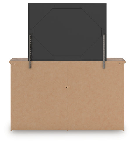 Rusticott Brown Queen Panel Bed, Dresser and Mirror - Ornate Home