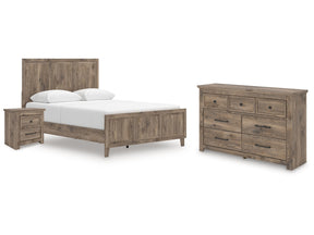 Rusticott Brown Queen Panel Bed, Dresser and Nightstand (Online Special Price) - Ornate Home