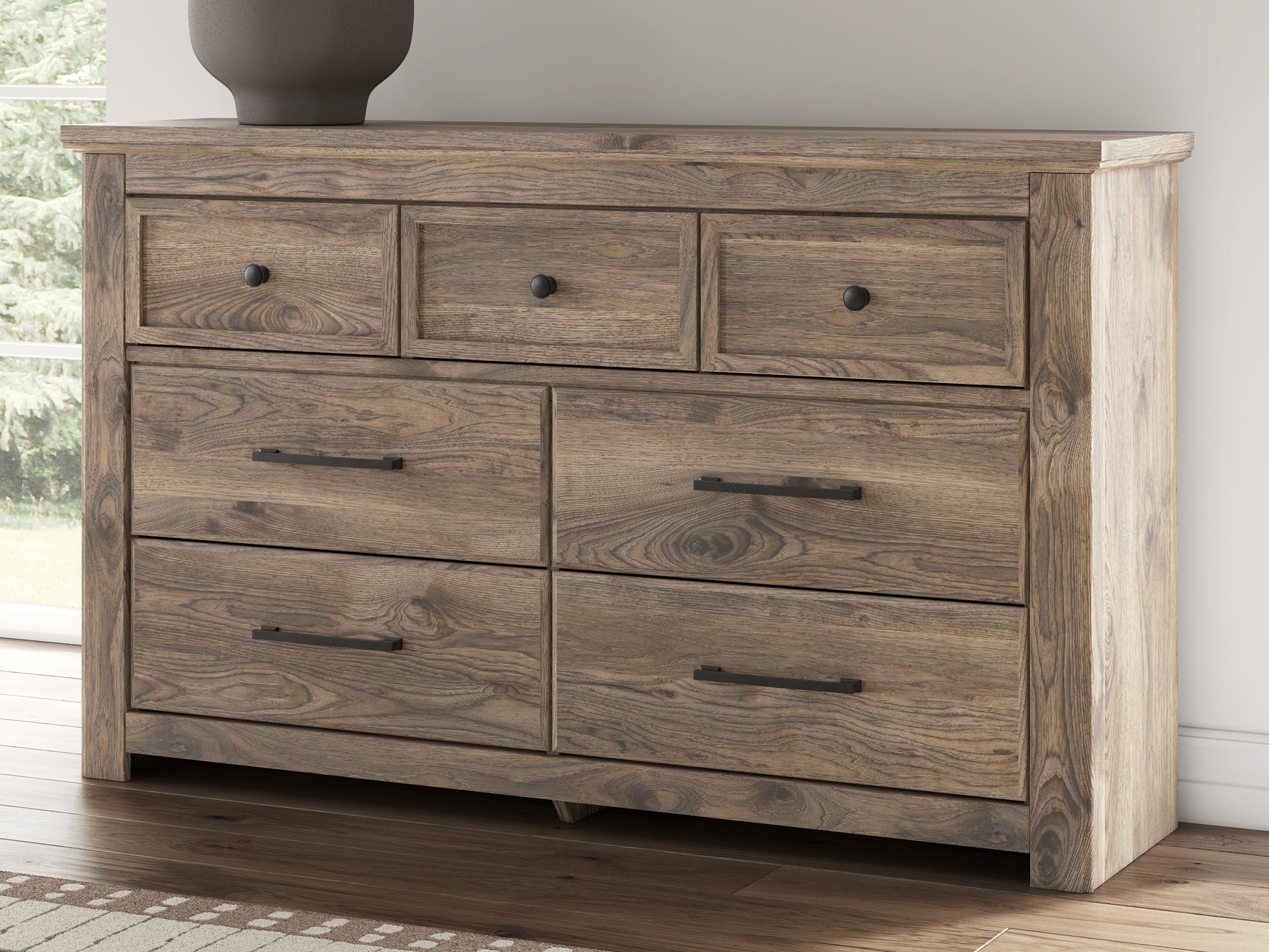 Rusticott Brown Queen Panel Bed, Dresser and Nightstand (Online Special Price) - Ornate Home