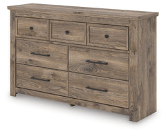 Rusticott Brown Queen Panel Bed, Dresser and Nightstand - Ornate Home
