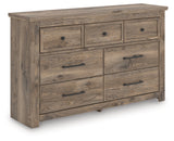 Rusticott Brown Queen Poster Bed, Dresser and Nightstand (Online Special Price) - Ornate Home