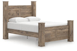 Rusticott Brown Queen Poster Bed, Dresser and Nightstand (Online Special Price) - Ornate Home