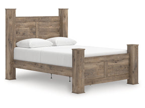 Rusticott Brown Queen Poster Bed (Online Special Price) - Ornate Home