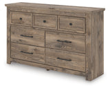 Rusticott Brown Seven Drawer Dresser - Ornate Home