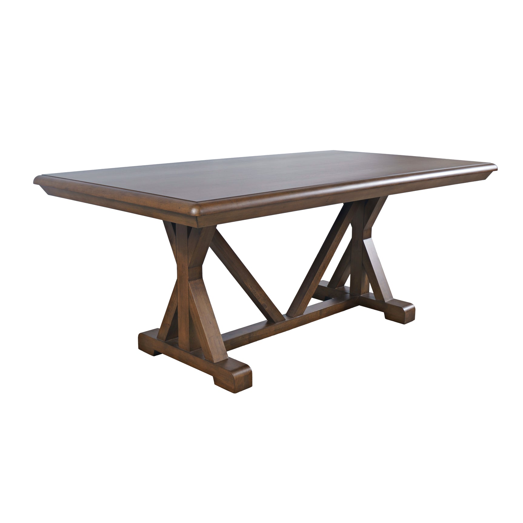 Ruston Buff Trestle Dining Table w/ 4 Chair - Ornate Home