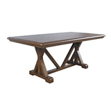 Ruston Smoke Trestle Dining Table w/ 4 Chair - Ornate Home