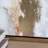 Rusty Lines Gold/Blue Canvas