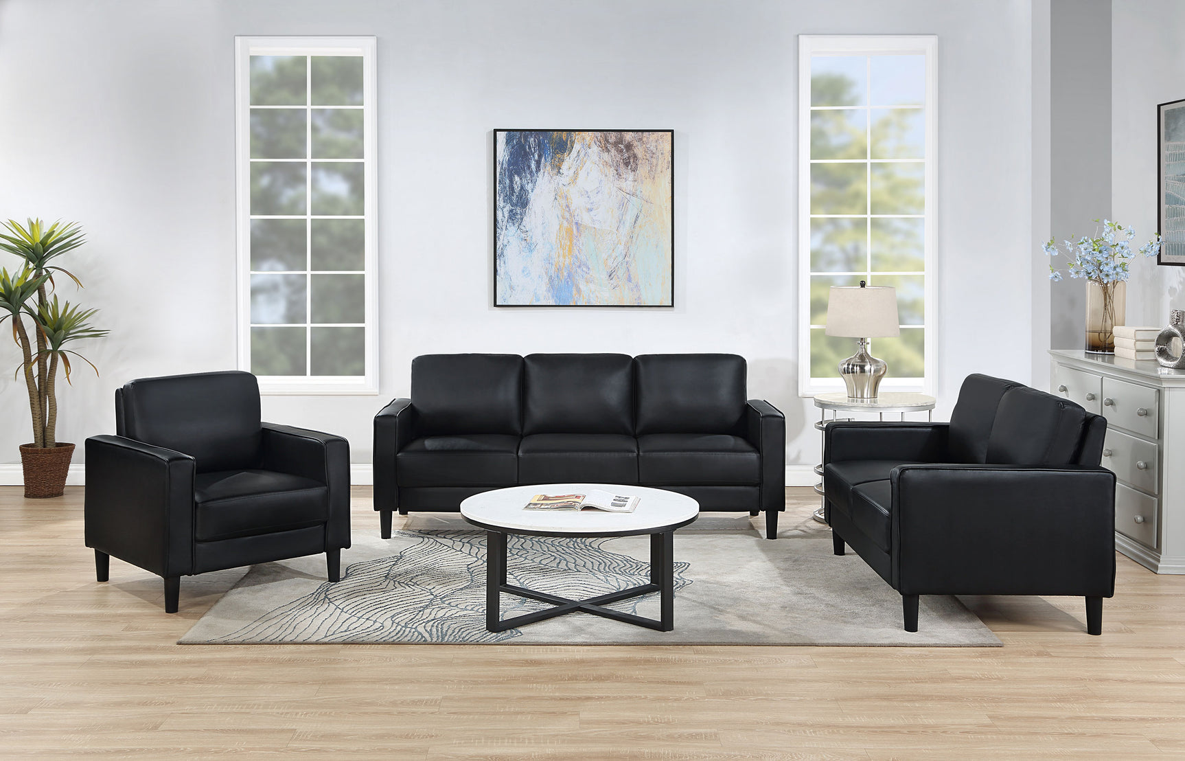 Ruth Black Accent Chair - Ornate Home
