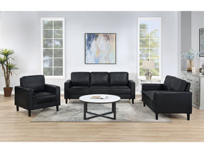 Ruth Black Living Room Set - Ornate Home