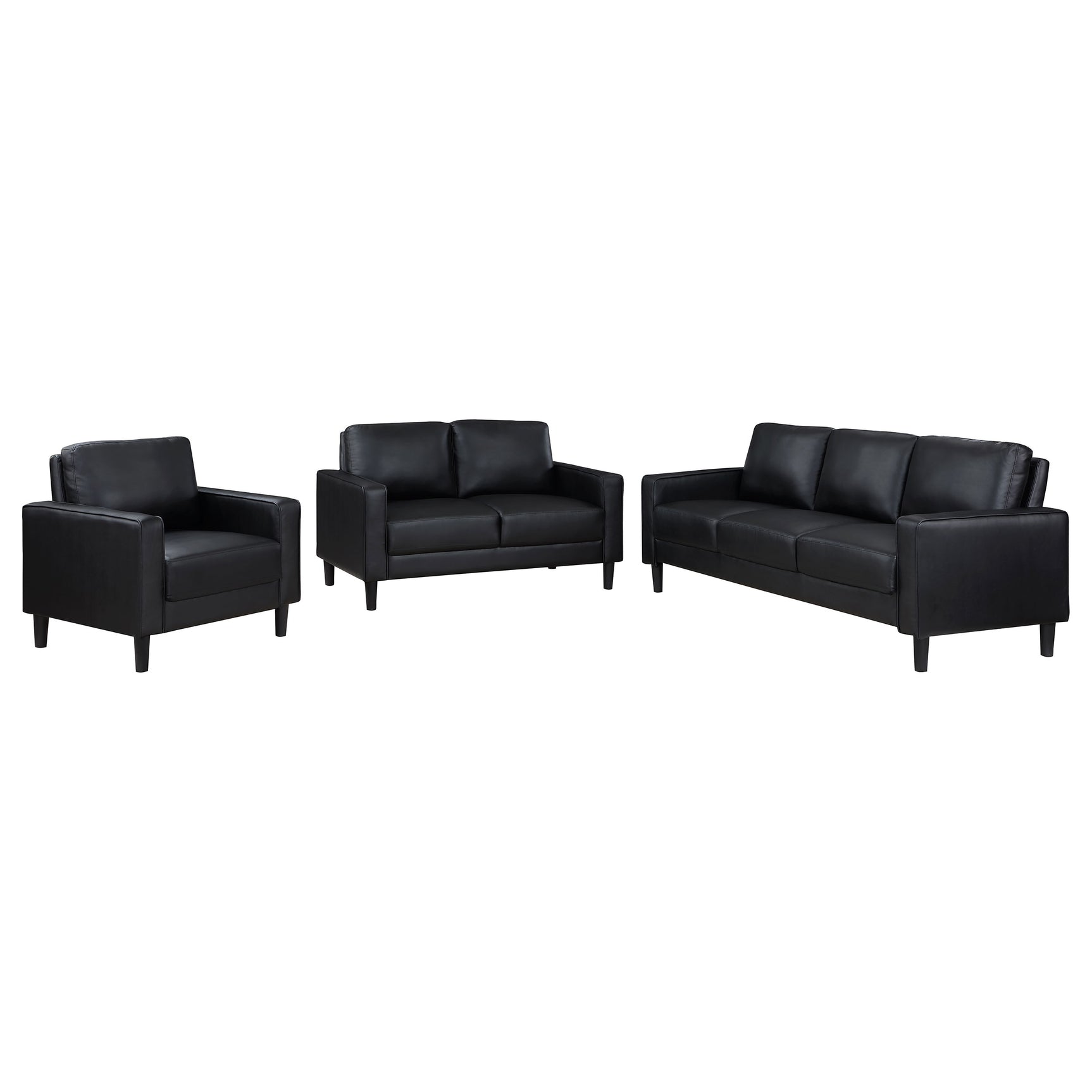 Ruth Black Living Room Set - Ornate Home