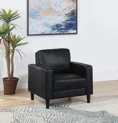 Ruth Black Living Room Set - Ornate Home