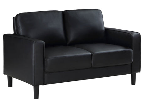Ruth Black Loveseat - Ornate Home