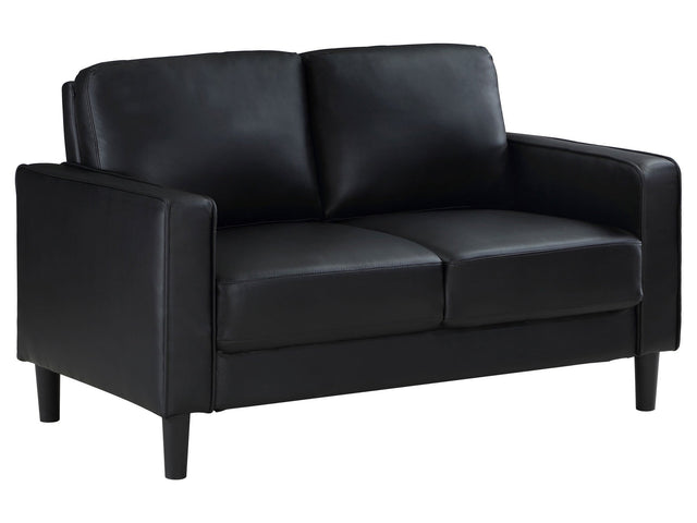 Ruth Black Loveseat - Ornate Home
