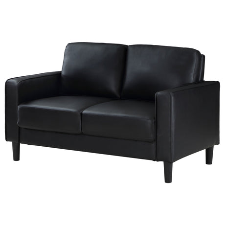 Ruth Black Loveseat - Ornate Home