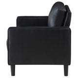 Ruth Black Loveseat - Ornate Home