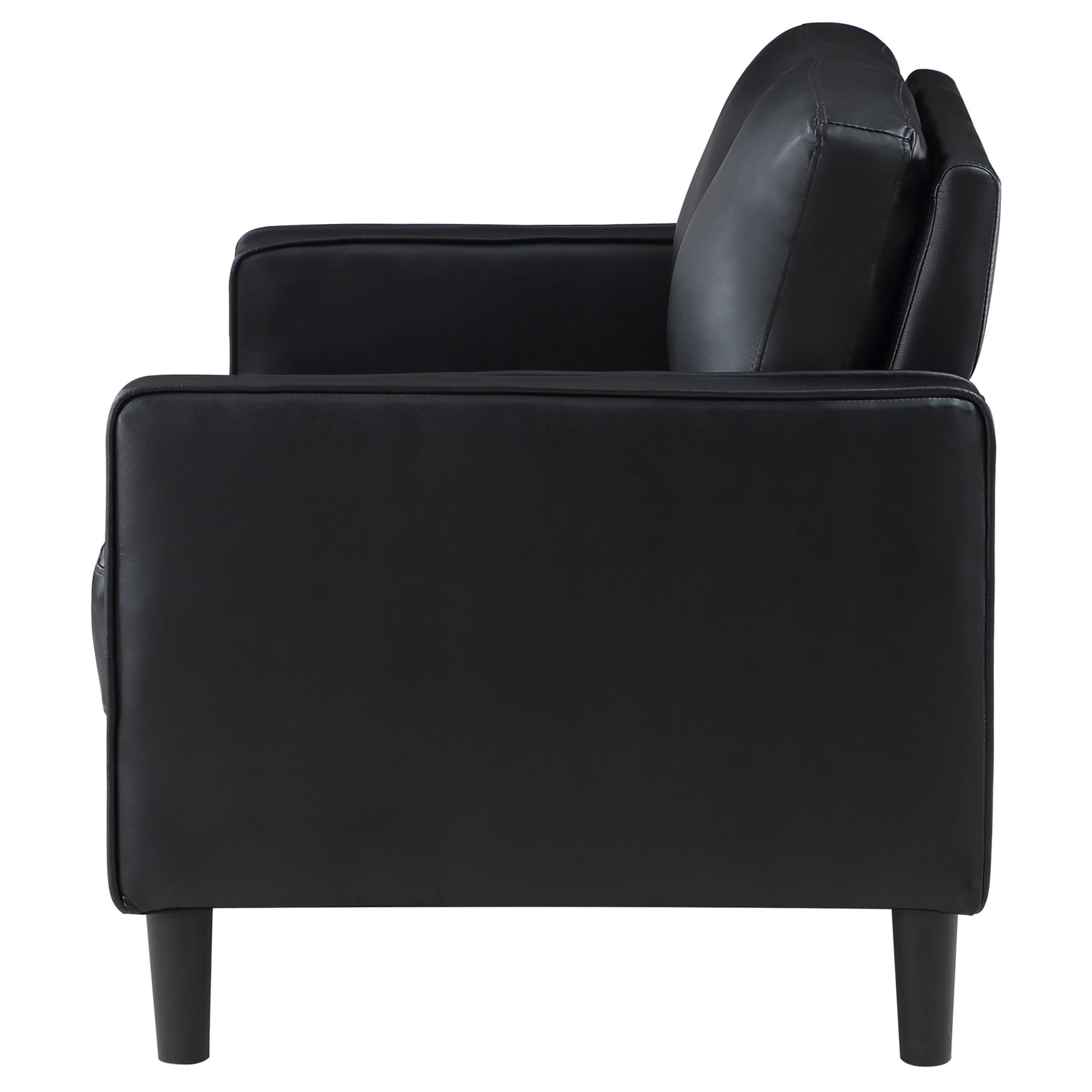 Ruth Black Loveseat - Ornate Home