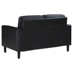 Ruth Black Loveseat - Ornate Home