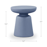 Ruth Blue Outdoor Side Table - Ornate Home