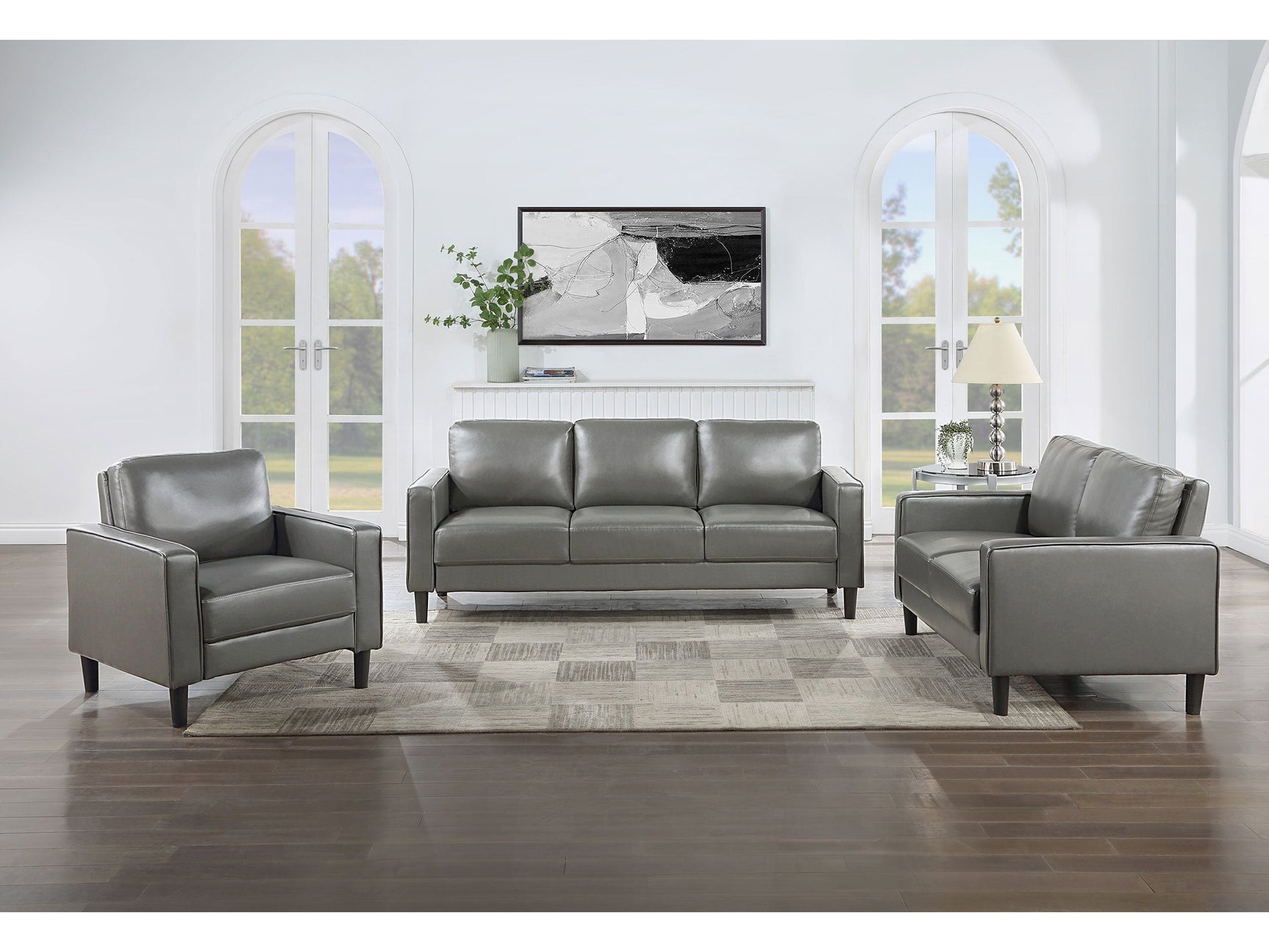 Ruth Grey Living Room Set - Ornate Home