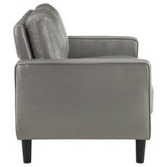 Ruth Grey Loveseat - Ornate Home