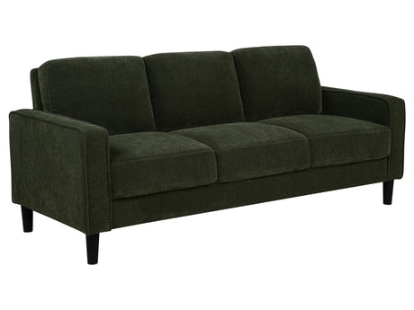 Ruth Matcha Green 77-inch Fabric Upholstered Track Arm Sofa - Ornate Home