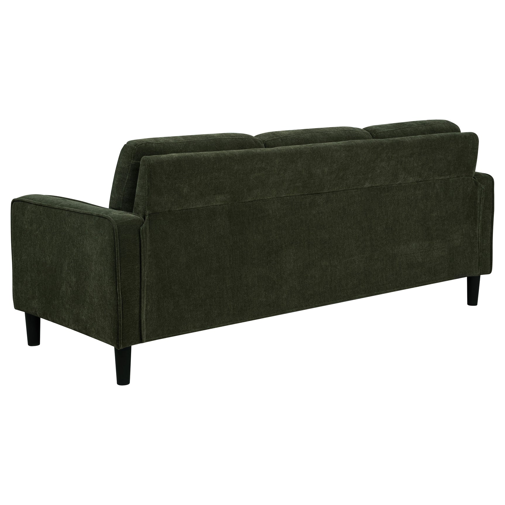 Ruth Matcha Green 77-inch Fabric Upholstered Track Arm Sofa - Ornate Home