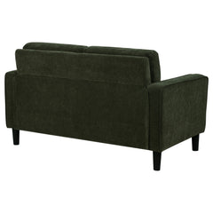 Ruth Matcha Green Fabric Upholstered Track Arm Loveseat - Ornate Home