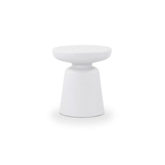 Ruth White Outdoor Side Table - Ornate Home