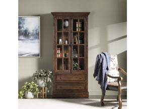 Rutherford Brown/Brown Curio Cabinet - Ornate Home