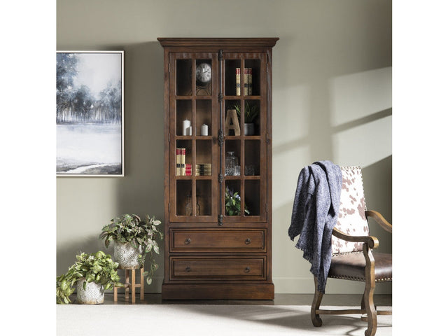 Rutherford Brown/Brown Curio Cabinet - Ornate Home