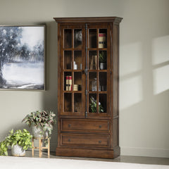 Rutherford Brown/Brown Curio Cabinet - Ornate Home