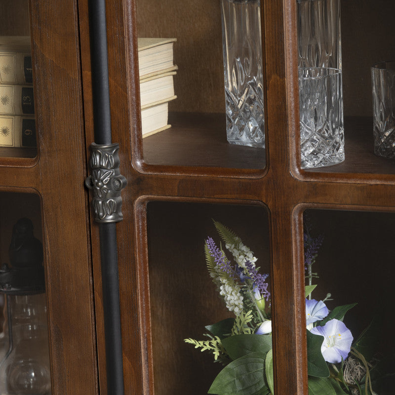 Rutherford Brown/Brown Curio Cabinet - Ornate Home